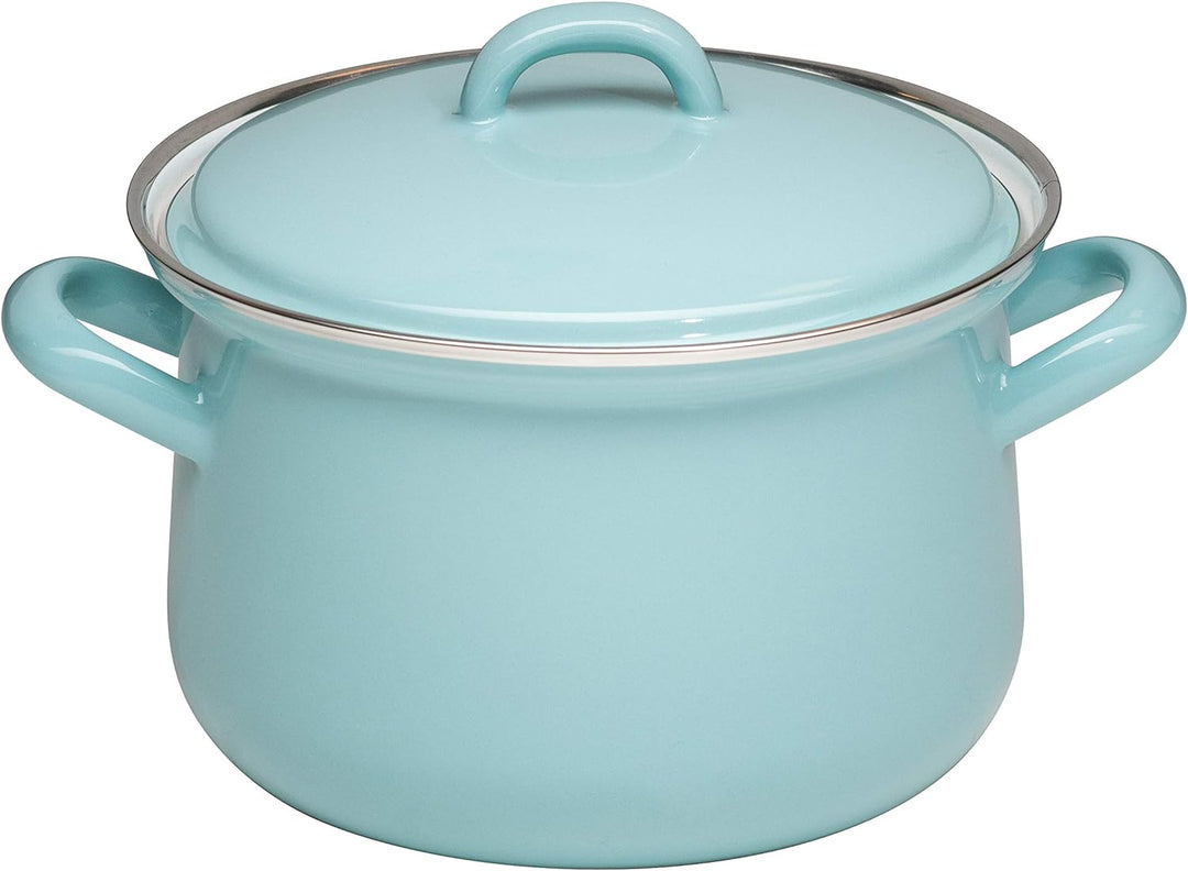 Riess, 0606-109, Fleischtopf mit Deckel 16cm, 1.5L, NATURE GREEN Light, Grün, 1.054kg, 16cm Durchmes