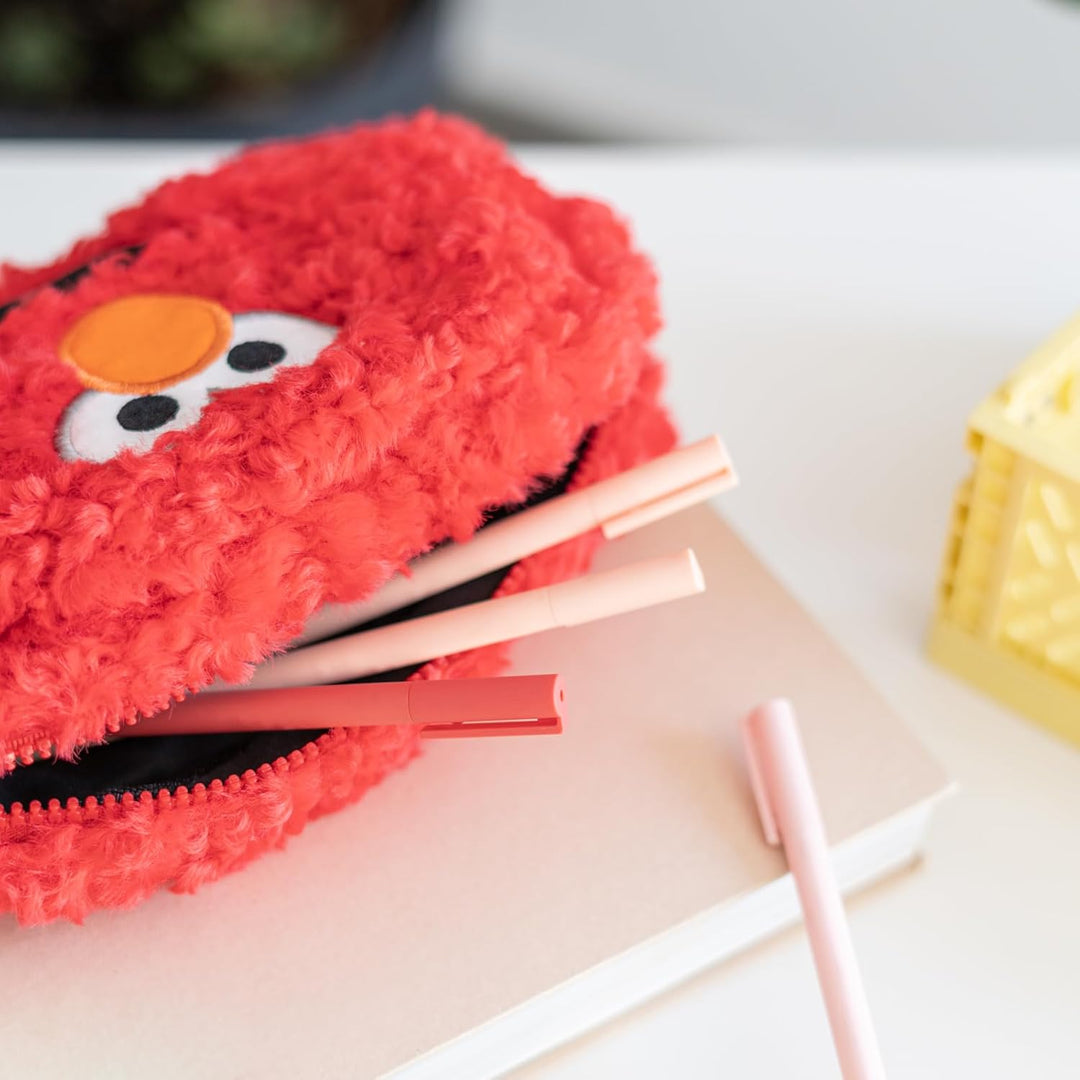 Grupo Erik Stifte Etui Elmo Sesamstrasse Mäppchen - Elmo Plüsch- Federmäppchen Gross - Stifte Federm
