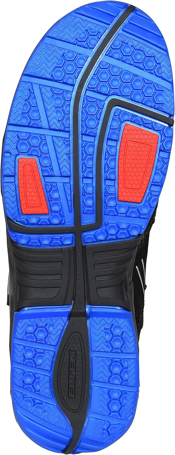 ELTEN Sicherheitsschuhe AMBITION blue Easy ESD S1, Herren, sportlich, leicht, schwarz/blau, Stahlkap
