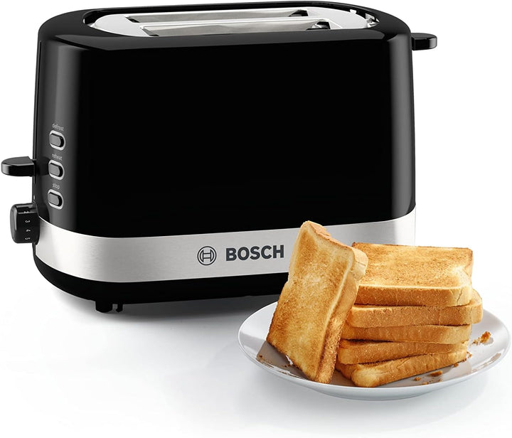Bosch Kompakt Toaster ComfortLine TAT6A513, für 2 Scheiben, integrierter Brötchenaufsatz, mit Auftau