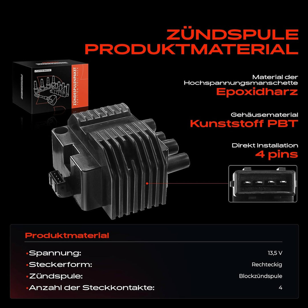 Zündspule für Astra F Astra G Combo Corsa A B Tigra Vectra A B I4 1.4L 1.6L 1988-2003 10457075