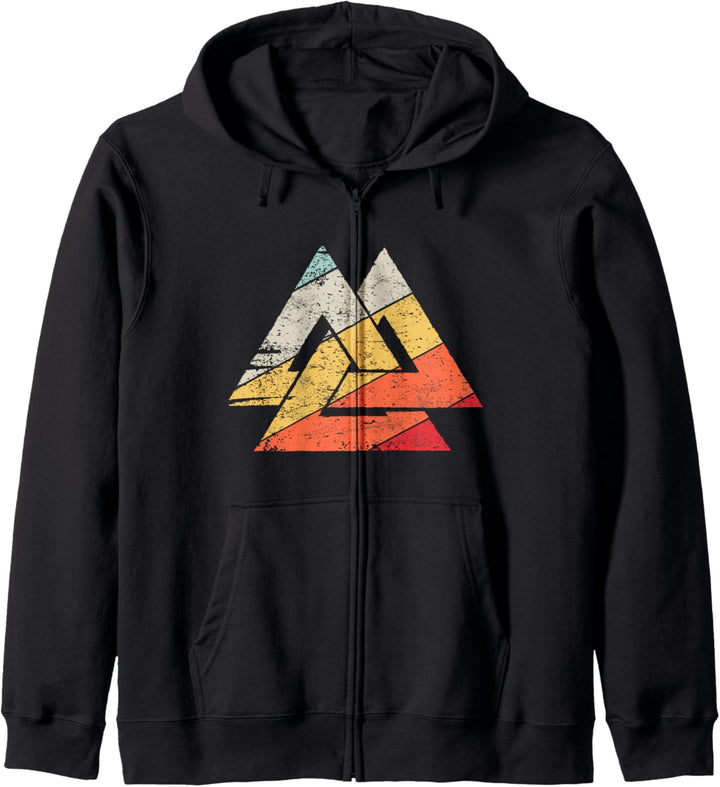 Valknut Wotansknoten Valhalla Wikinger Krieger Nordmänner Kapuzenjacke