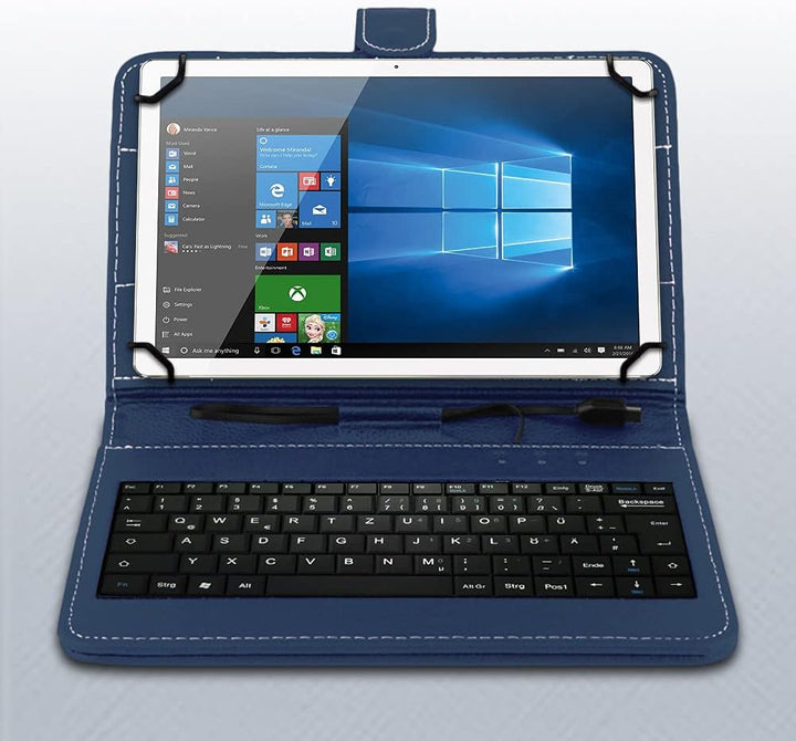 Tastatur Tasche kompatibel mit Medion Lifetab E10421 E10440 E10512 Hülle Keyboard Case Schutzhülle T