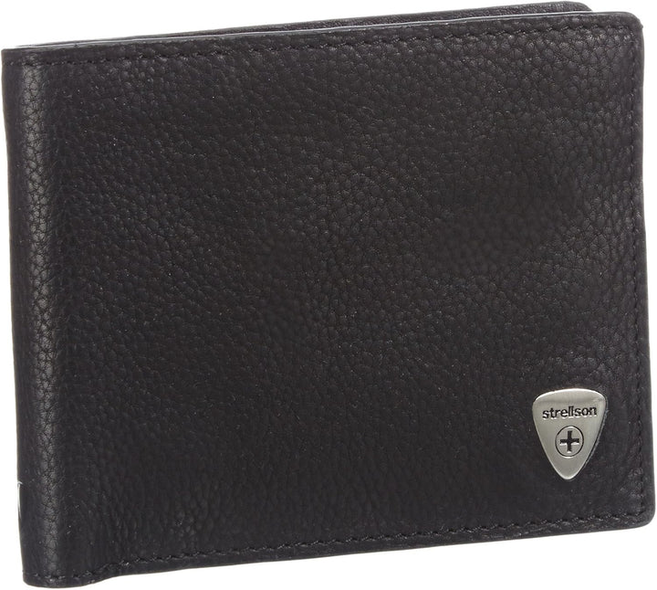 Strellson Harrison BillFold H8 4010001045 Herren Geldbörsen 12x10x1 cm (B x H x T), Schwarz (black 9
