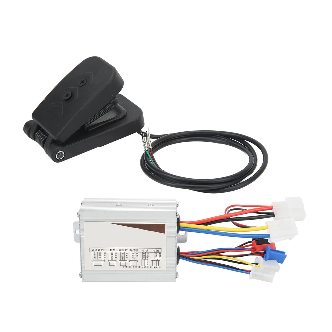 FOUF Motorbürsten-Geschwindigkeitsregler mit Gaspedal-Kit, 24 V 500 W Professionelle Hochleistungs-B