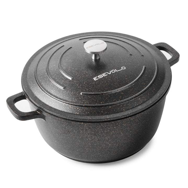 Bräter mit Deckel Schmortopf Induktion 28 cm Brot Backen Dutch Oven Stil, leichter als Gusseisen Top