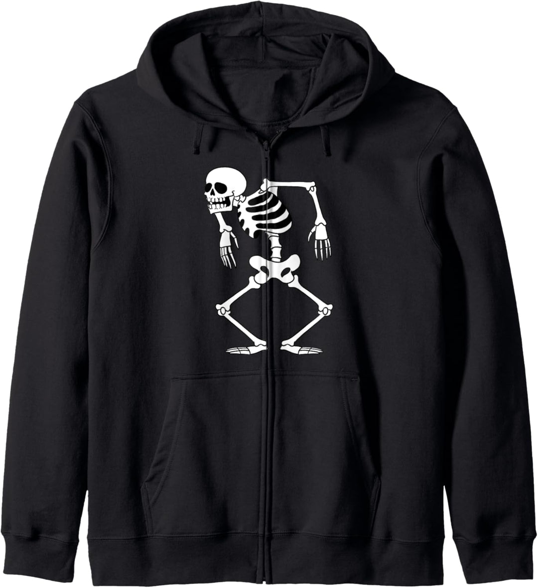 Lustiger Weinlese-Todesschädel-Skelett-Tanz für Goth-Mädchen Kapuzenjacke