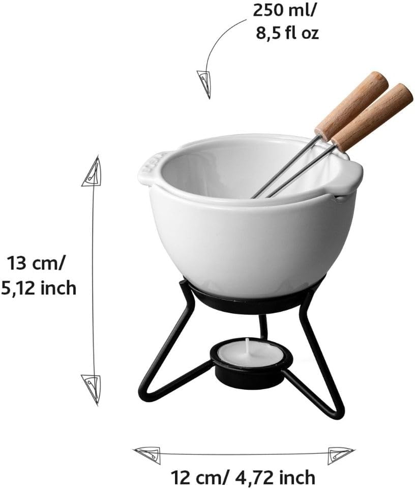 Boska Choco Fondue Petit Marie/Schokoladenfondue-Set „au bain-marie“ / Ohne Anbrennen/Mikrowellengee