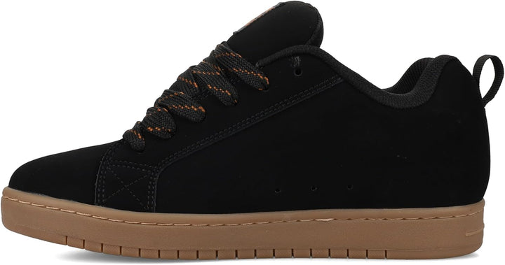 DC Shoes Court Graffik Se, Damen Sneaker 43 EU Schwarz Braun Gummi, 43 EU Schwarz Braun Gummi