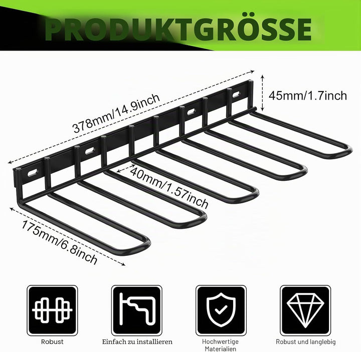 ENONCI Werkzeugspeicher Aufbewahrung Elektrowerkzeug Organizer,4 Schlitzen Bohrhalter Wandmontage Ga