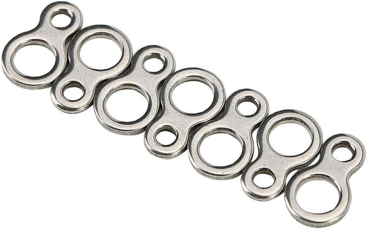 Demeras Angeln Split Rings Angeln Abbildung 8 Ringe 60 St¨¹ck Edelstahl Solid Fishing Abbildung 8 Ji