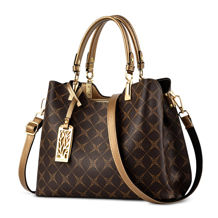 DIRRONA Damen Handtasche Mittel Schultertasche Casual Umhängetasche PU Leder Tasche Shopper Party To