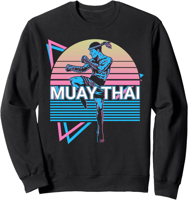Muay Thai Kickboxen Retro Sweatshirt