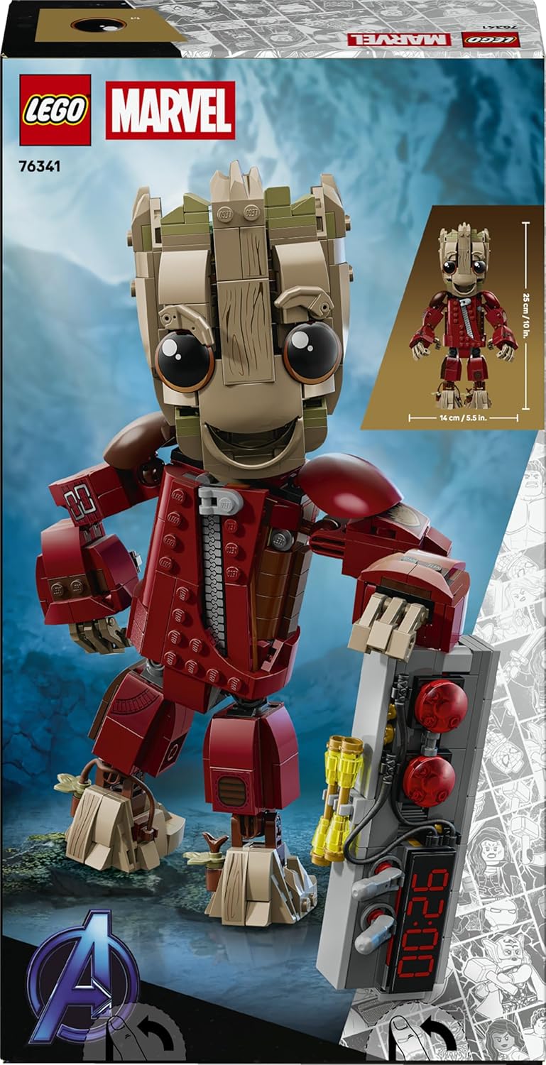 LEGO | Groot im Ravager-Outfit - Superhelden Spielzeug mit baubarer Figur für Rollenspiele - Kinder
