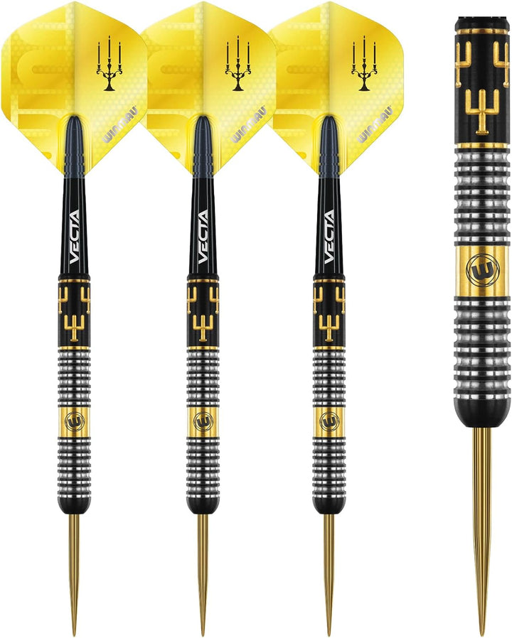 WINMAU Bobby George 24 Gramm Profi Wolfram Softip Dartpfeile Set mit Flights und Schäfte