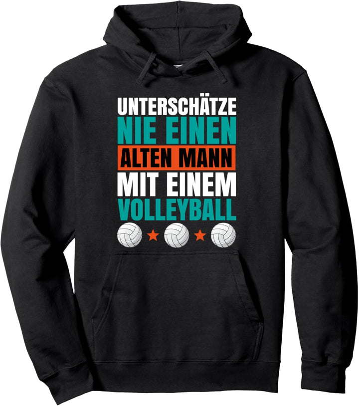Beachvolleyball Strandball Design | Cooles Strand Volleyball Pullover Hoodie