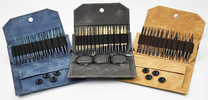 Lykke Driftwood Geschenk Set - 5 Rundstricknadel zum Wechseln in 12 Grössen von 3 5mm bis 12mm (Umbe