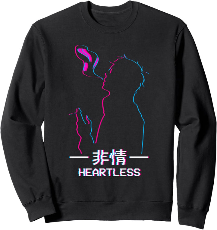 Heartless Sad Anime Boy Soft Boy Vaporwave Aesthetic Eboy Sweatshirt