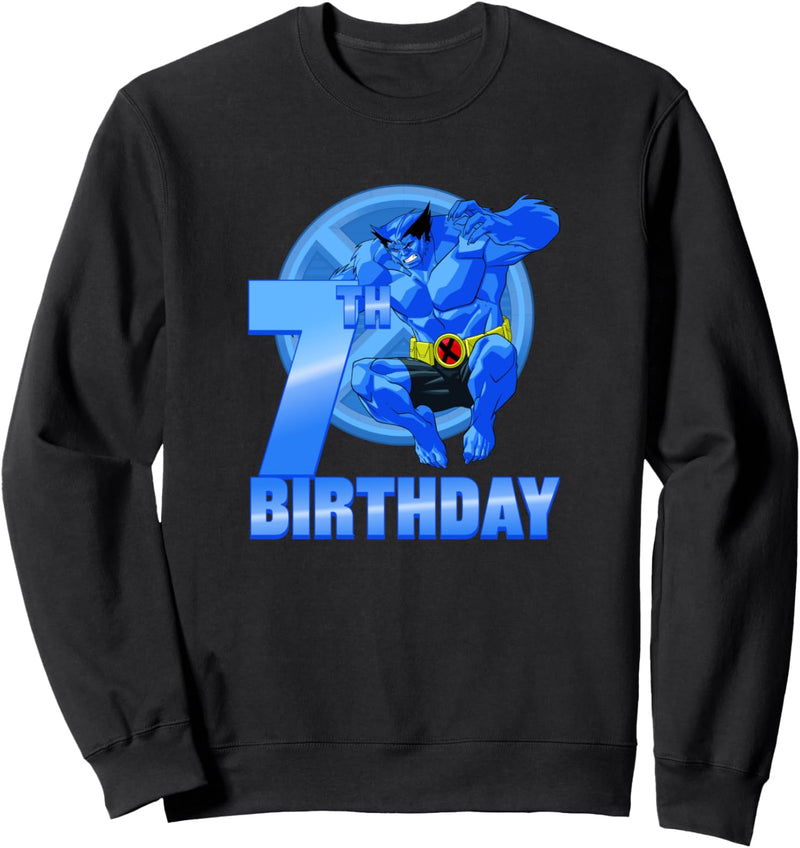 Marvel X-Men Beast 7th Birthday Badge Sweatshirt