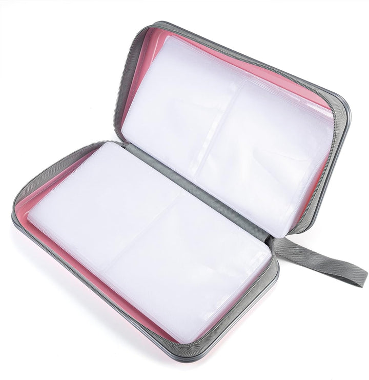 DVD-Tasche,96 Kapazität CD-Hülle Halter Lagerung Veranstalter Hartplastik Schutz Disc-Geldbörse für