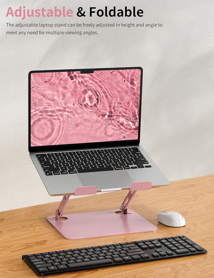 SOUNDANCE Einstellbarer Laptop Ständer, Tragbarer Laptop Riser, Ergonomischer Design Computer Halter