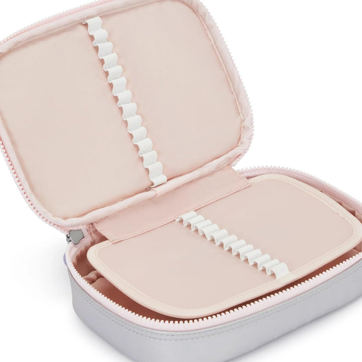 Kipling 100 Pens Case Federmäppchen, 100 Stifte Silver Glow Met, Silver Glow Met