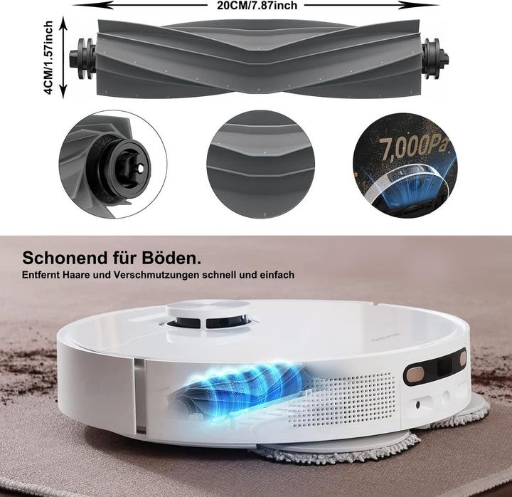 Zubehörset für Dreame L10s Pro Ultra Heat, JKOISL 2*Rollbürste 6*Staubbeutel 4*Mopp Wischtücher 6*Se