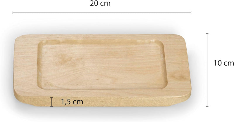 ECHTWERK Servierschalen 2er Set aus Gusseisen, Servierschälchen, Mini Auflaufform mit Servierbrett,