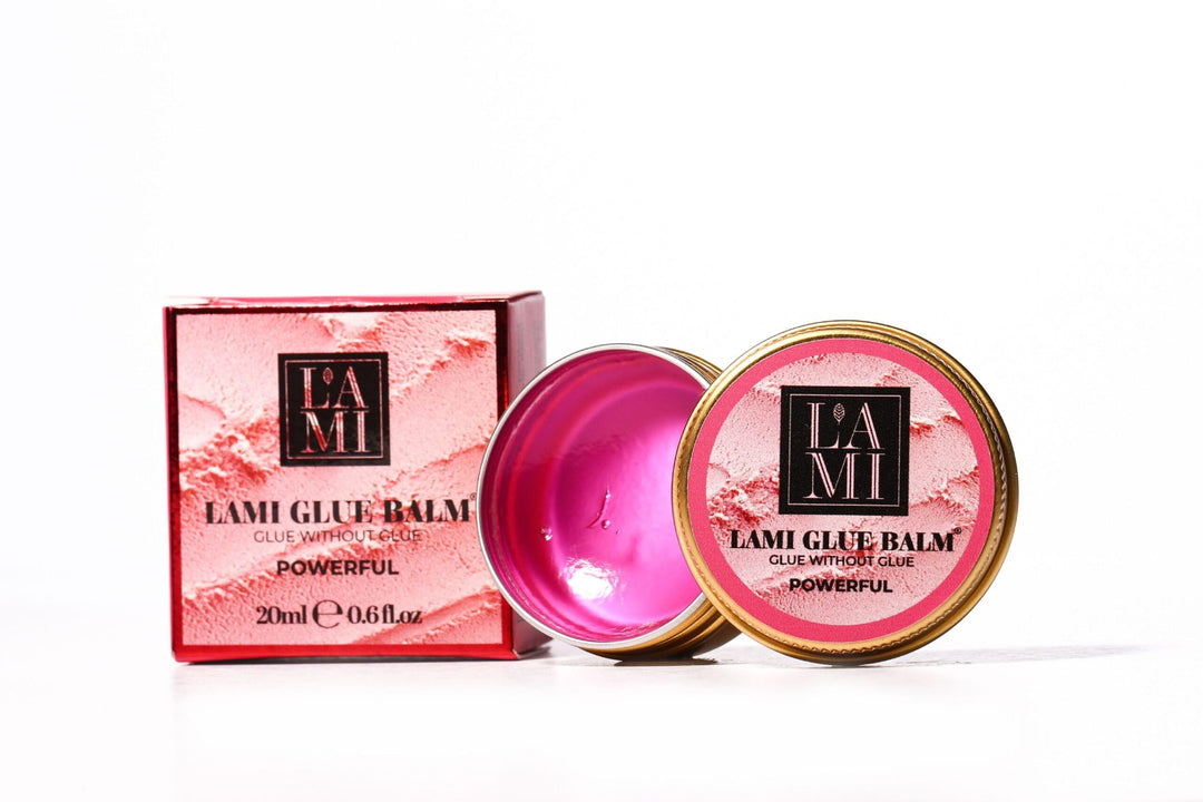 Lami Glue Balm Powerful Peach - Glue without glue, Wimpernlaminierungsprodukt, Enthält Arganöl, Jojo