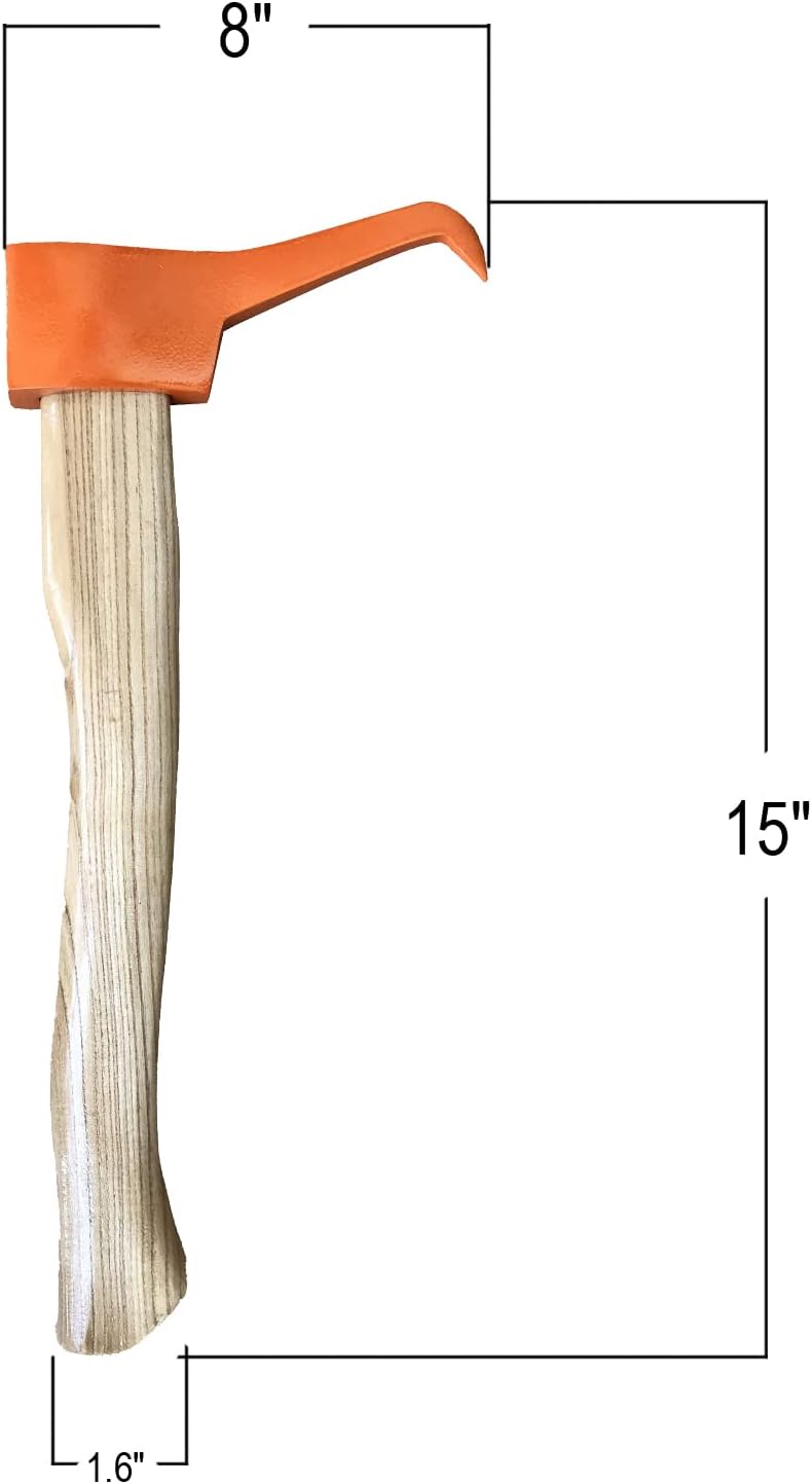 Hookaroon/Pickaroon-Holzgriff, Holzhaken zum Anheben von Brennholz (38,1 cm), 38,1 cm