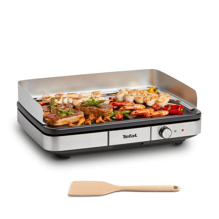 Tefal Maxi Plancha Elektro-Tischgrill CB690D | Extra gross | Antihaft Teppanyaki Platte | Leichte Re
