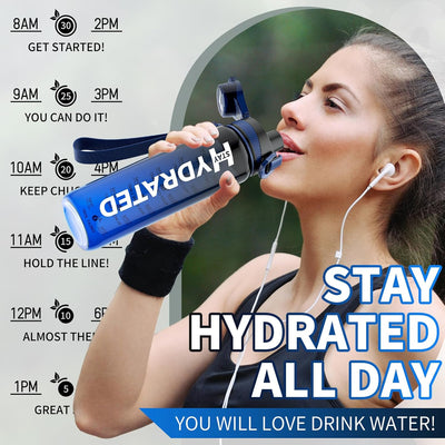 Mevoly Trinkflasche 1L, Wasserflasche BPA-Frei aus Tritan, 1 Liter Trinkflasche Sport Auslaufsicher