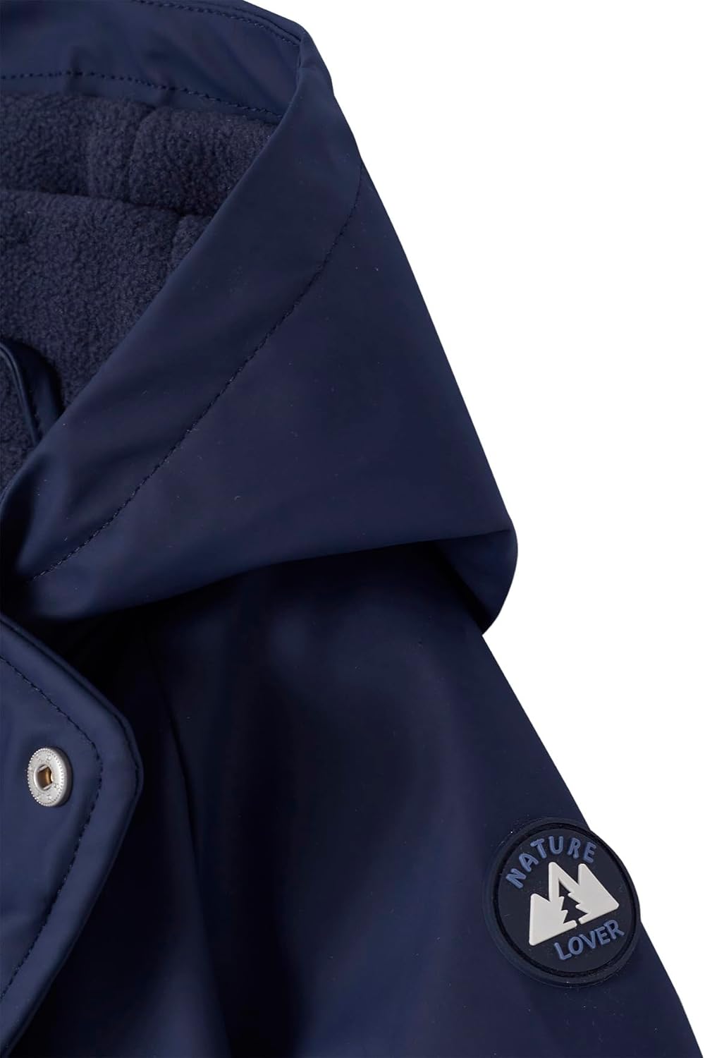 Vertbaudet Baby Regen-Overall mit Fleecefutter und Kapuze, Recycling-Polyester BLEU 68, BLEU 68