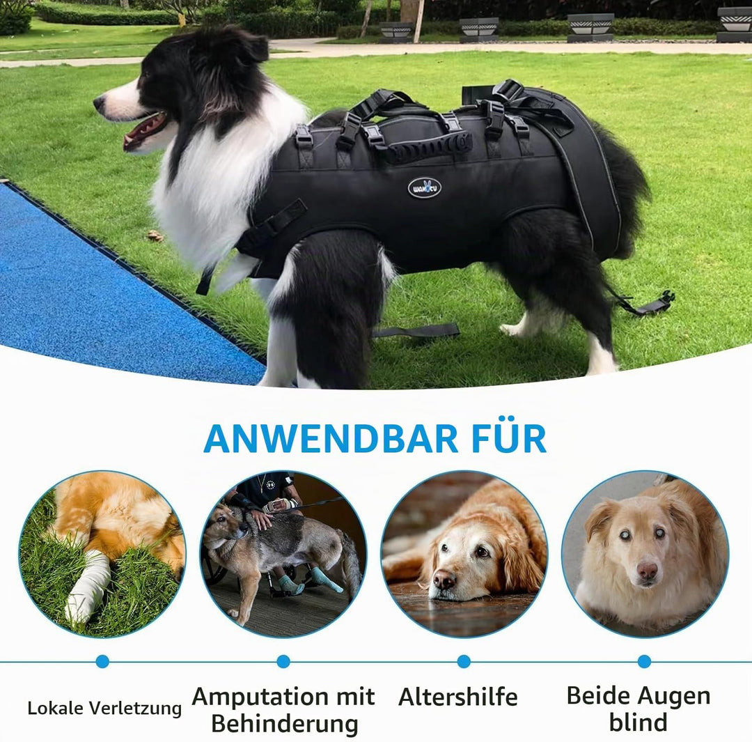 Wakytu Hundetasche für kleine Notfallrucksack Hundetragetasche für behinderte mit Gelenkverletzungen