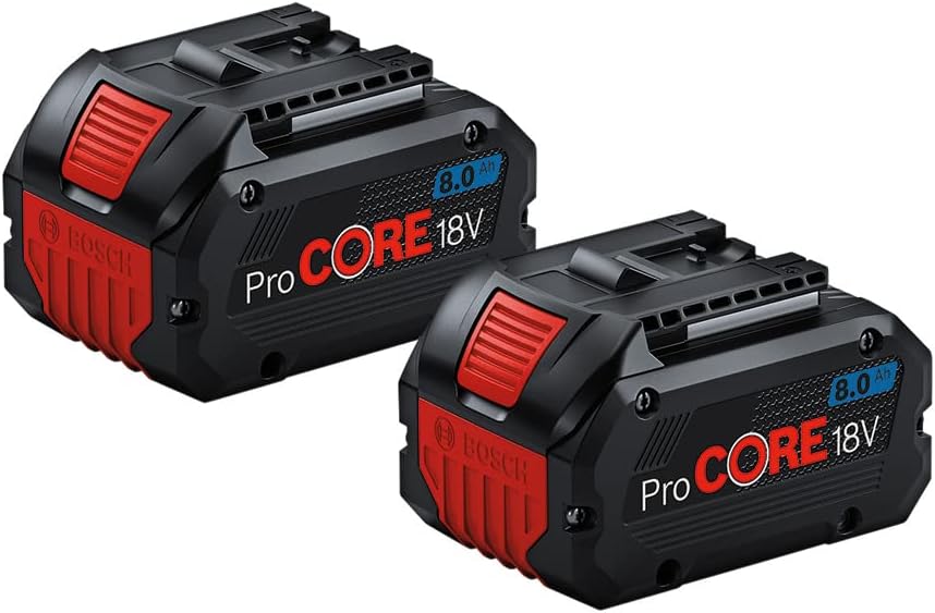 Bosch Professional 18V System Akku Starter-Set (2x ProCORE18V 8.0Ah Akku + Schnellladegerät GAL 18V-