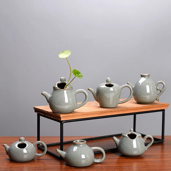 BESPORTBLE Kunstpflanze 6 Stücke Keramik Set Mini Dekorative Moderne Blumenvase Einzelne Flasche Vin