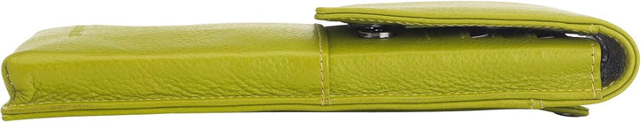 Josephine Osthoff Handy Umhängetasche mit Karten- und Sichtfach, handgemacht aus 100% Echtleder, Cro