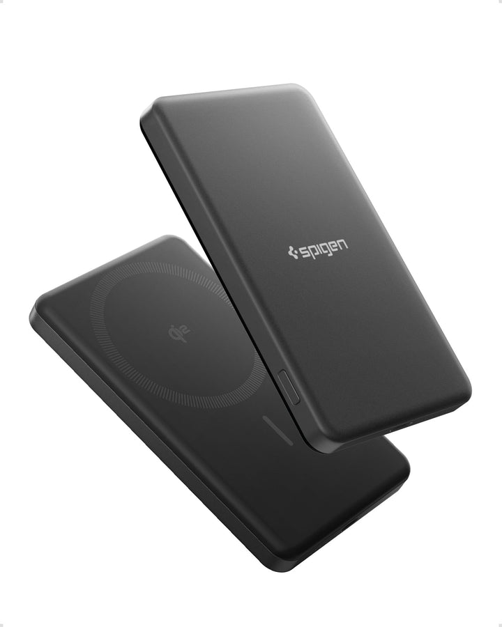 Spigen Essential Qi2 MagSafe Powerbank 5000mAh 22,5W Magnetische Kabellose Powerbank Ladegerät für i