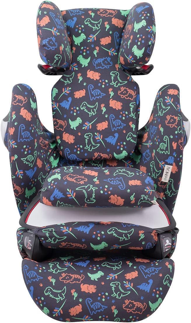 JYOKO Kids Bezug für Autositz kompatibel mit Cybex Pallas M (Happy dino), Happy dino