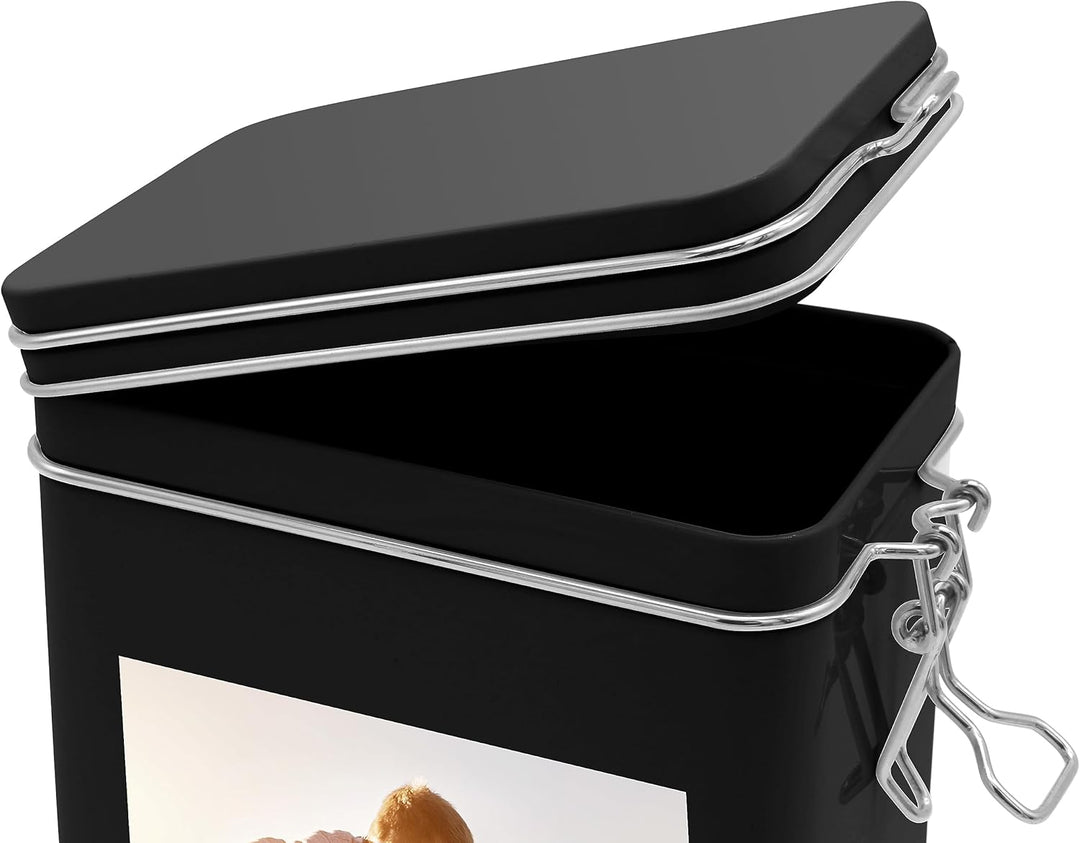 Personalisierte Kaffeedose mit Foto bedrucken lassen - Vorratsdose für Kaffee mit eigenem Motiv gest