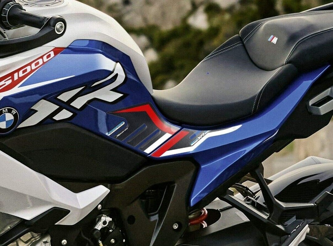 labelbike - 2 3D Gel Harz Aufkleber Seitenschutz und Dekorationen für Motorrad Tank, kompatibel mit