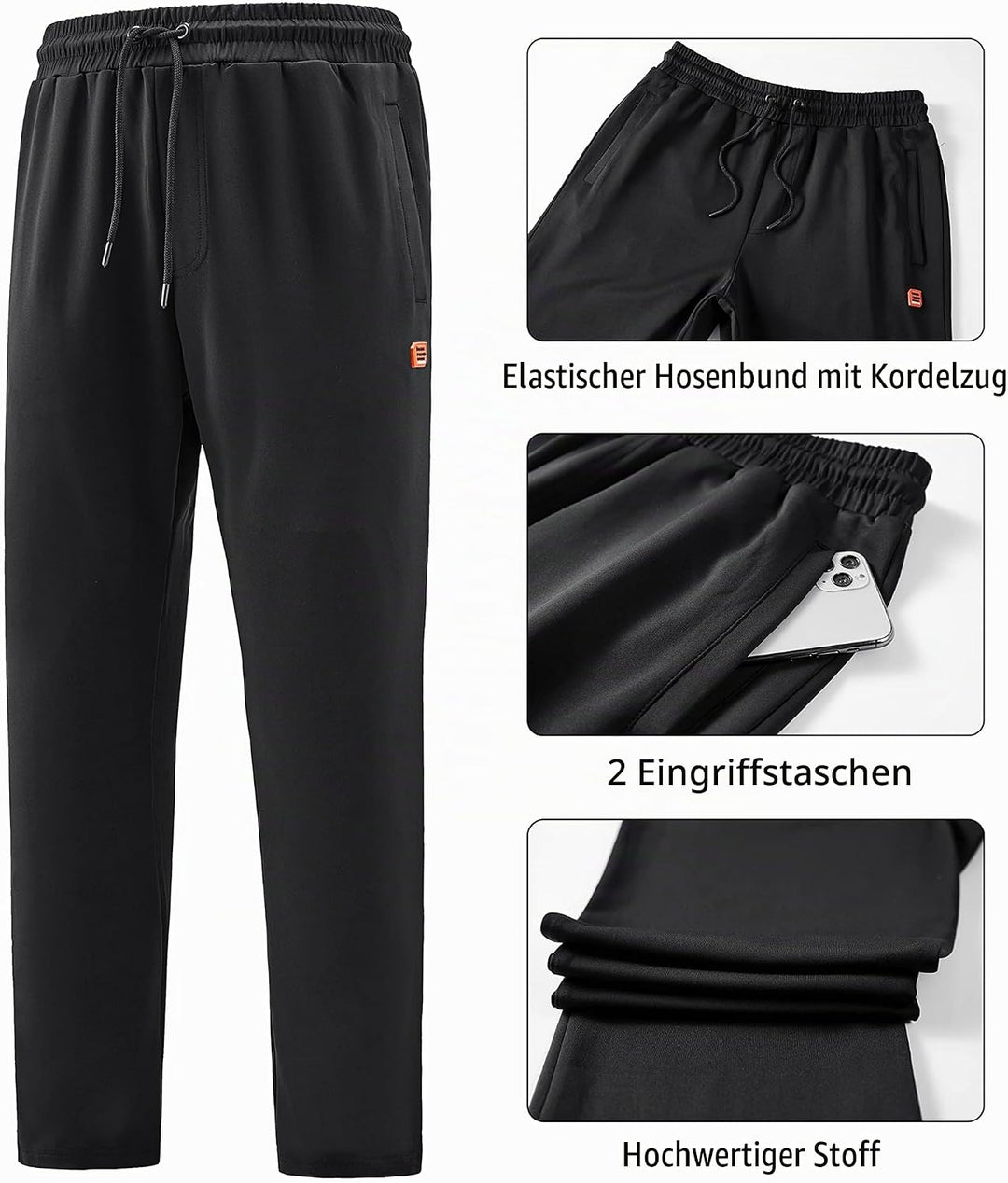 W JIANWANG Herren Jogginganzug Trainingsanzug Sportanzug Fussball Sporthose für Gym Tracksuit Atmung