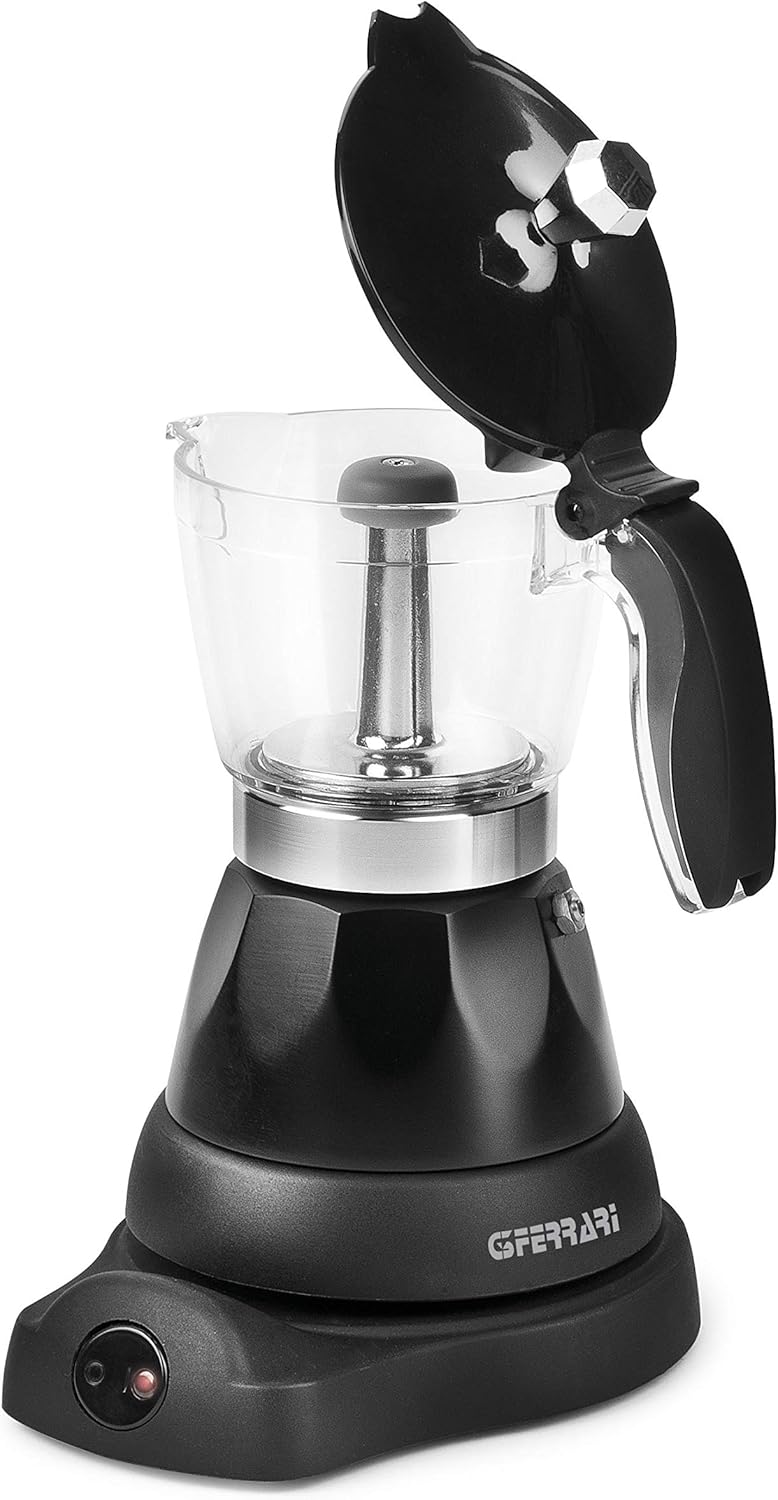 G3 Ferrari G10028 elektrischer Espressobereiter Bonjour für 3 Tassen mit Warmhaltefunktion Handbuch,