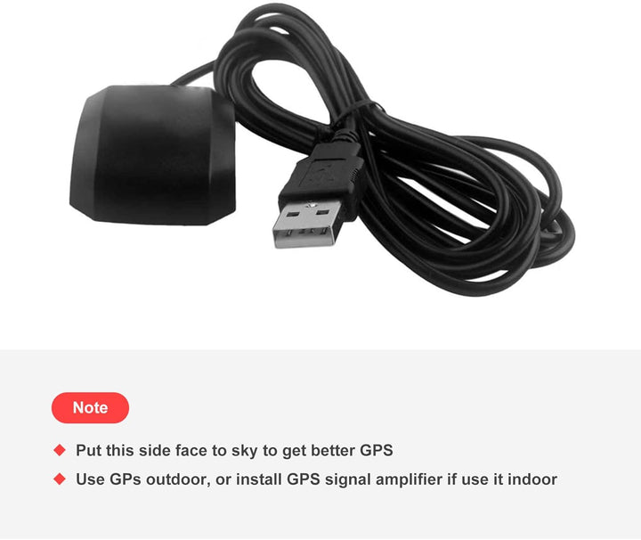 ARCELI VK-162 G-Maus USB-GPS-Dongle-Navigationsmodul, Externe GPS-Antenne USB-GPS-Empfänger mit Fern