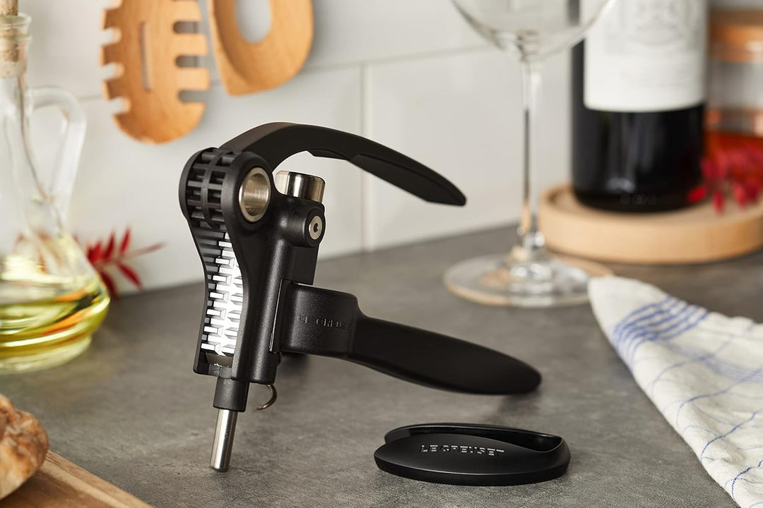 Le Creuset, Professionelles Korkenzieher-Set mit dazupassendem Kapselschneider, Entfernung von Weink