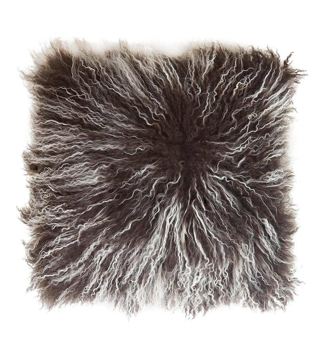 Reissner Lammfelle Tibet Lammfell Kissenbezug langflorig 30x30cm JAY36 Farbe Dunkelbraun (Tops) Jay3