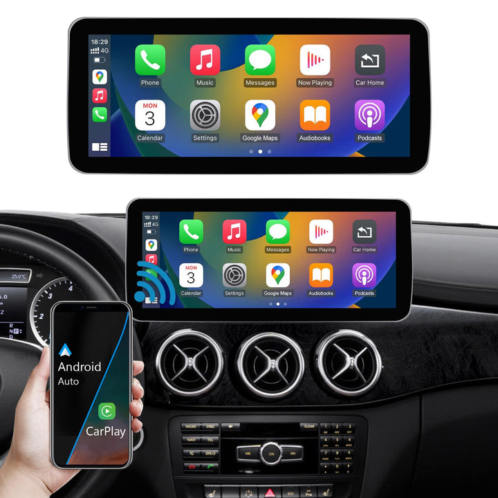 Ninetom Autoradio 10,25 Zoll Touchscreen für 2013-2015 Mercedes Benz A/B-Klasse GLA CLA W176 W246 C1