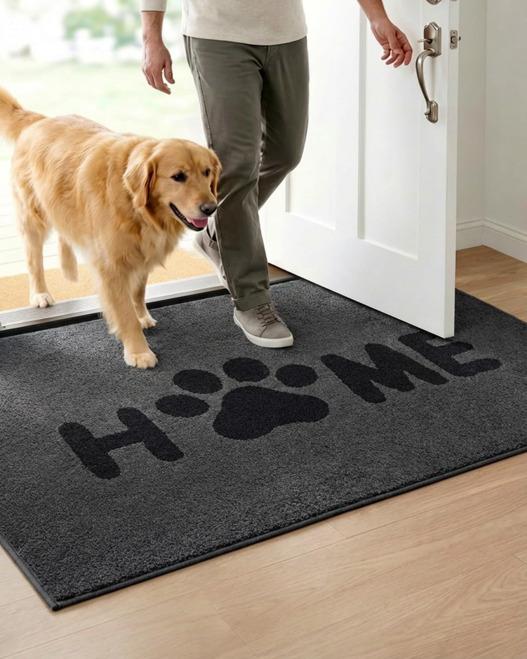 80x120cm Schmutzfangmatte Fussmatte für Innenbereich, rutschfeste Türmatte Waschbar aus Mikrofaser m