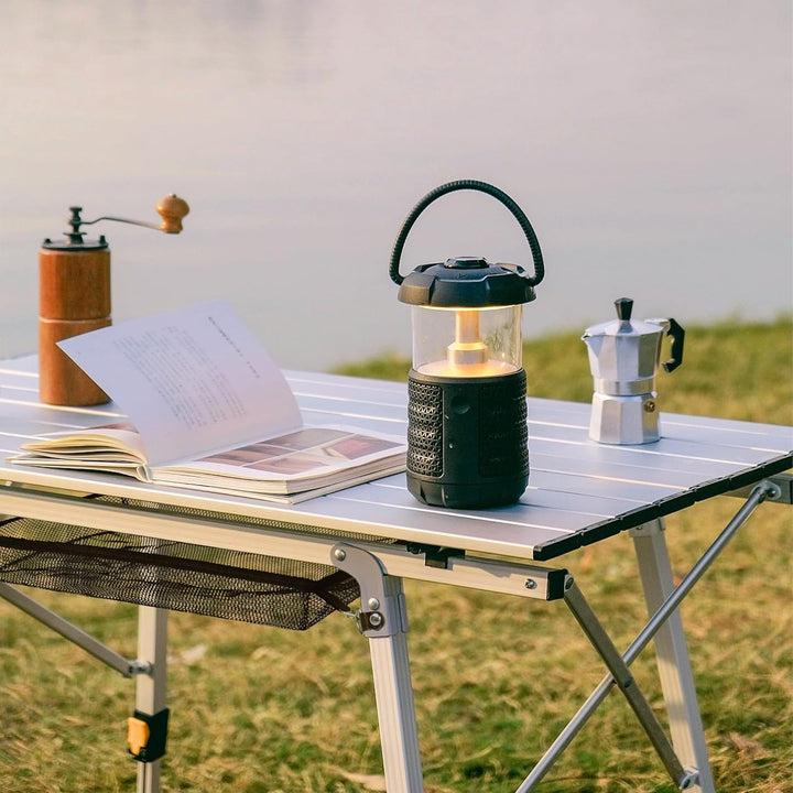 Froadp Campingtisch Faltbar aus Aluminium Höhenverstellbar Klapptisch Camping Zubehör 45x90x52cm Fal