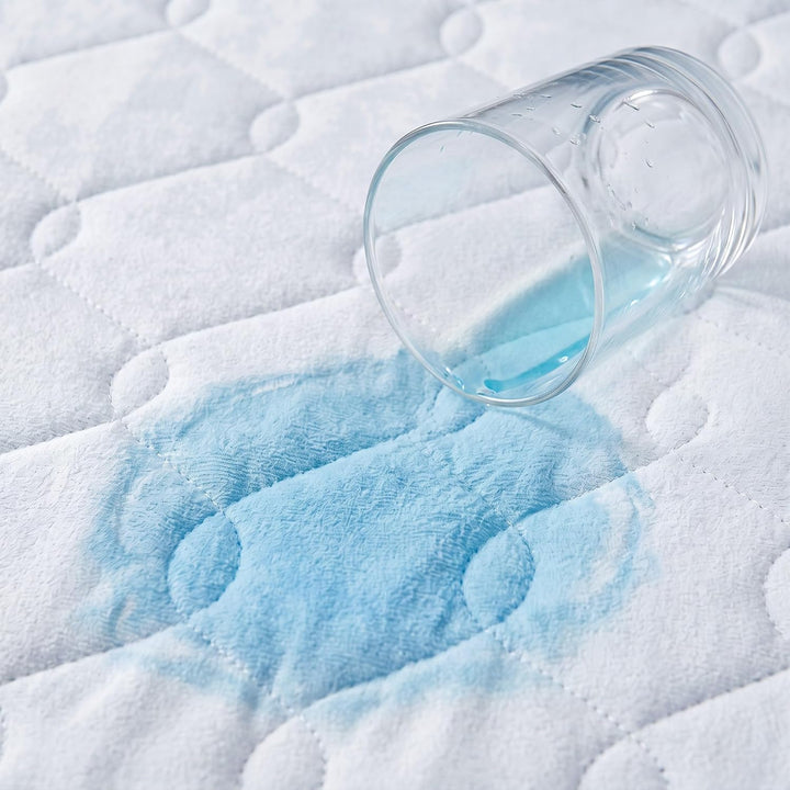 Erwin Müller Matratzenschutz Chemnitz wasserdicht/kochfest 2er-Pack Polyester-Velours Weiss 70x90 cm